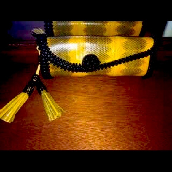 💥SOLD!💥Exotic leather artisan new clutch - Picture 1 of 2